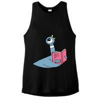 Driven To Read Pigeon Library Reading Books Reader Ladies PosiCharge Tri-Blend Wicking Tank