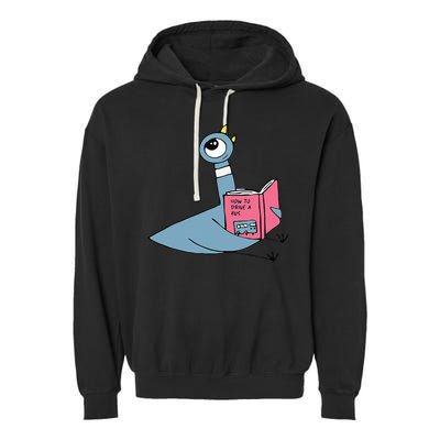Driven To Read Pigeon Library Reading Books Reader Garment-Dyed Fleece Hoodie