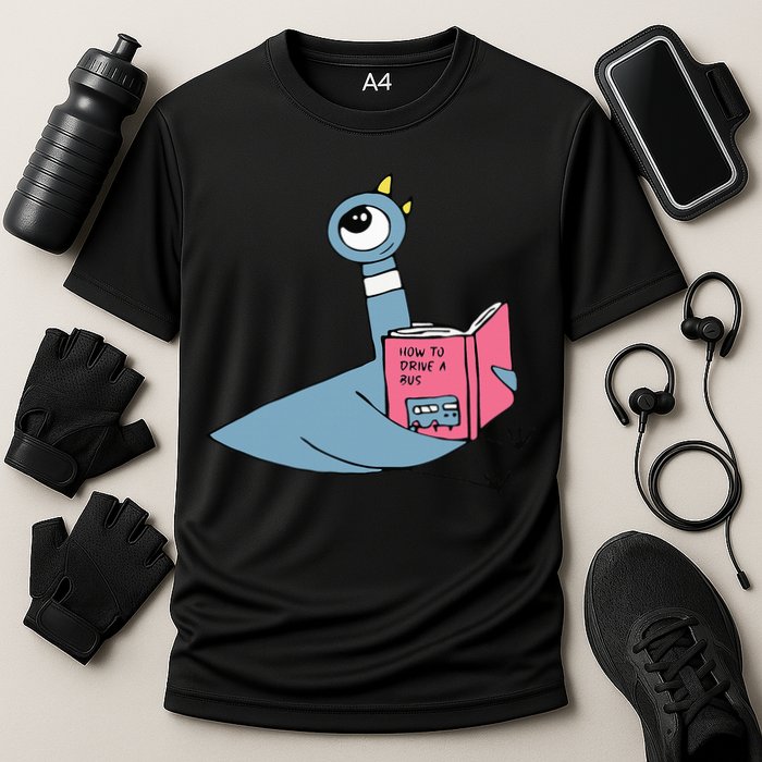 Driven To Read Pigeon Library Reading Books Reader Performance Shirt