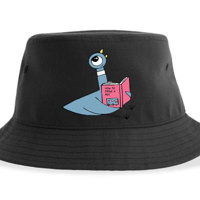 Driven To Read Pigeon Library Reading Books Reader Sustainable Bucket Hat