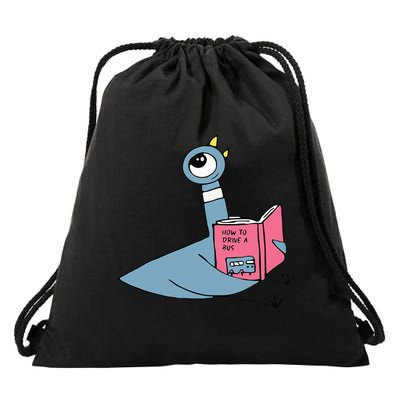Driven To Read Pigeon Library Reading Books Reader Drawstring Bag