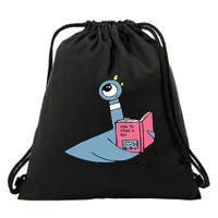 Driven To Read Pigeon Library Reading Books Reader Drawstring Bag