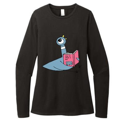 Driven To Read Pigeon Library Reading Books Reader Womens CVC Long Sleeve Shirt