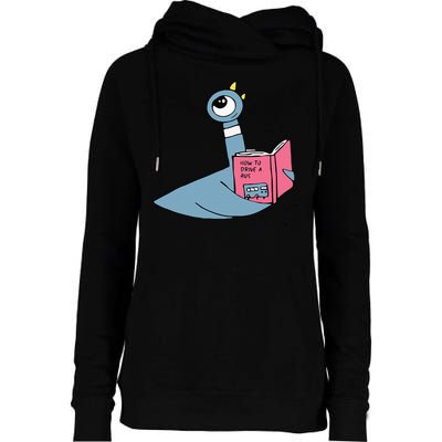 Driven To Read Pigeon Library Reading Books Reader Womens Funnel Neck Pullover Hood