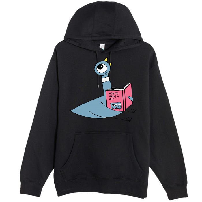 Driven To Read Pigeon Library Reading Books Reader Premium Pullover Hoodie