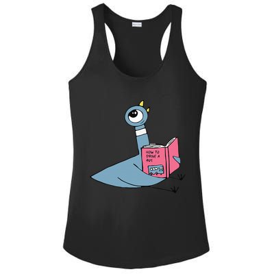 Driven To Read Pigeon Library Reading Books Reader Ladies PosiCharge Competitor Racerback Tank