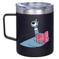 Driven To Read Pigeon Library Reading Books Reader 12oz Stainless Steel Coffee Mug