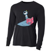 Driven To Read Pigeon Library Reading Books Reader Cooling Performance Long Sleeve Crew