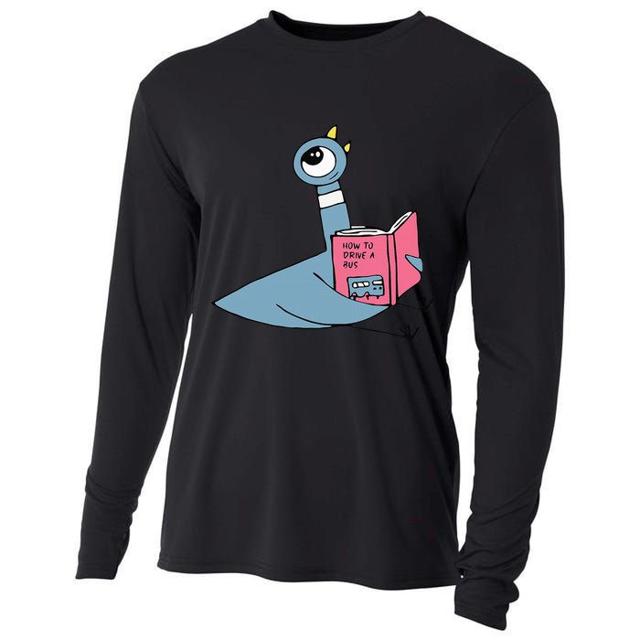 Driven To Read Pigeon Library Reading Books Reader Cooling Performance Long Sleeve Crew