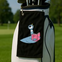 Driven To Read Pigeon Library Reading Books Reader Golf Towel