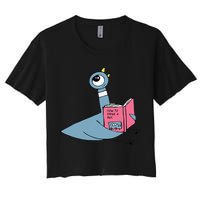 Driven To Read Pigeon Library Reading Books Reader Crop Top