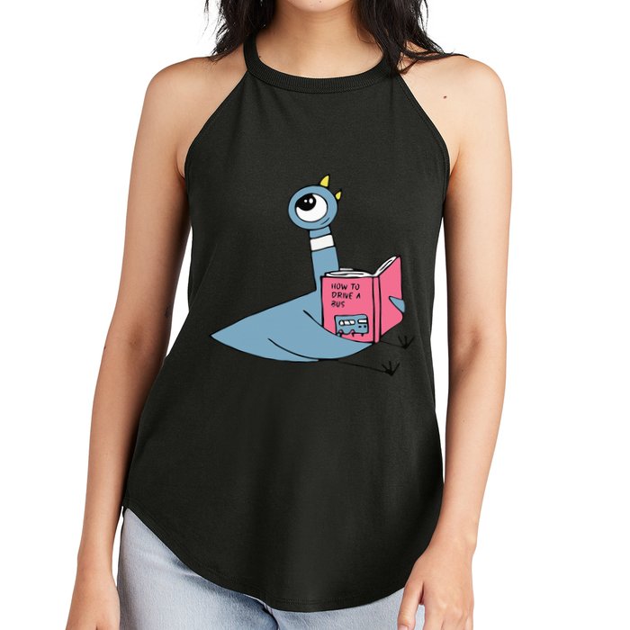 Driven To Read Pigeon Library Reading Books Reader Women's Perfect Tri Rocker Tank