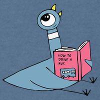 Driven To Read Pigeon Library Reading Books Reader Garment-Dyed Sweatshirt
