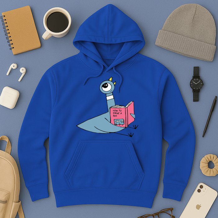 Driven To Read Pigeon Library Reading Books Reader Hoodie