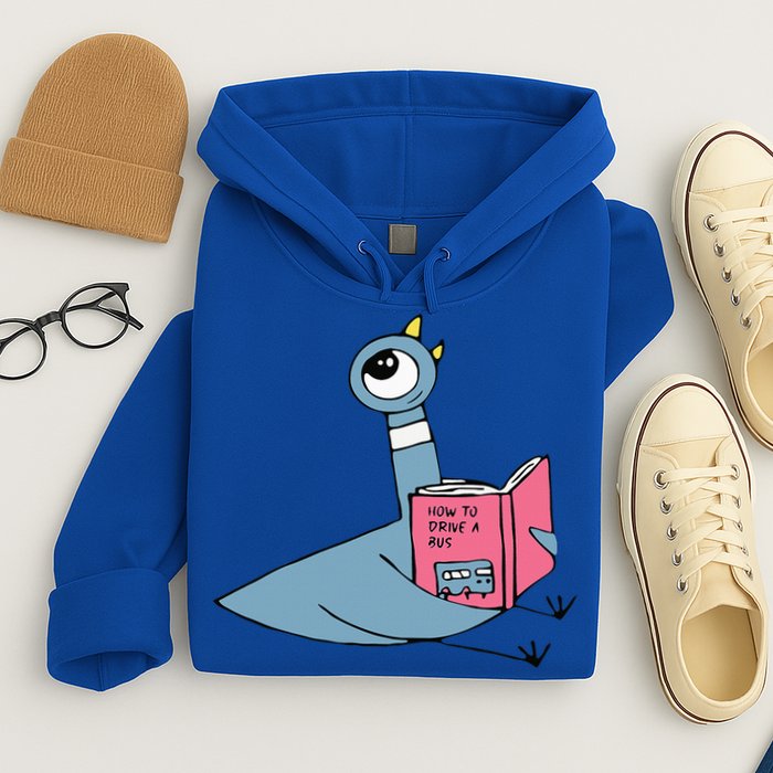 Driven To Read Pigeon Library Reading Books Reader Hoodie