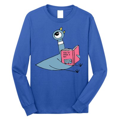 Driven To Read Pigeon Library Reading Books Reader Long Sleeve Shirt