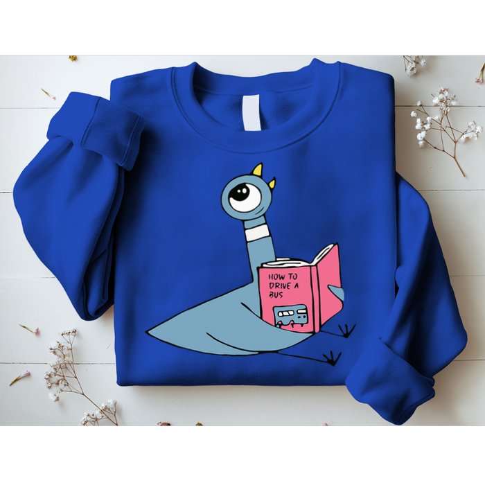 Driven To Read Pigeon Library Reading Books Reader Sweatshirt