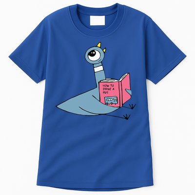 Driven To Read Pigeon Library Reading Books Reader Tall T-Shirt