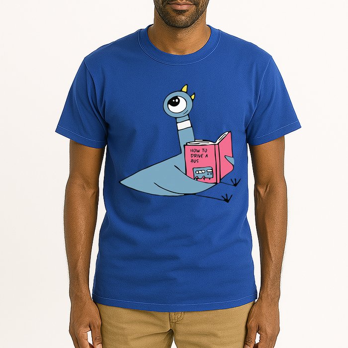 Driven To Read Pigeon Library Reading Books Reader Tall T-Shirt
