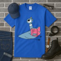 Driven To Read Pigeon Library Reading Books Reader Tall T-Shirt