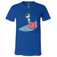 Driven To Read Pigeon Library Reading Books Reader V-Neck T-Shirt