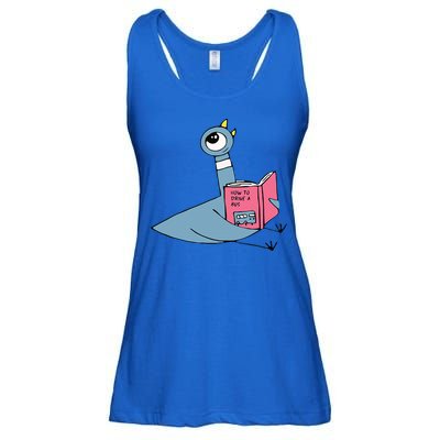 Driven To Read Pigeon Library Reading Books Reader Ladies Essential Flowy Tank