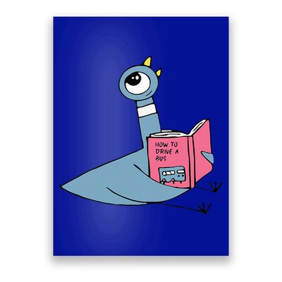 Driven To Read Pigeon Library Reading Books Reader Poster