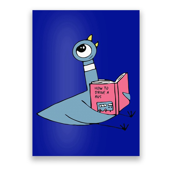 Driven To Read Pigeon Library Reading Books Reader Poster