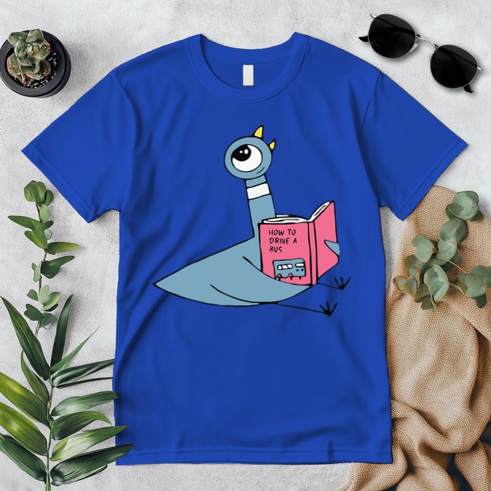 Driven To Read Pigeon Library Reading Books Reader Premium T-Shirt