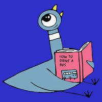 Driven To Read Pigeon Library Reading Books Reader Baby Bodysuit