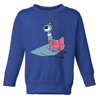 Driven To Read Pigeon Library Reading Books Reader Toddler Sweatshirt