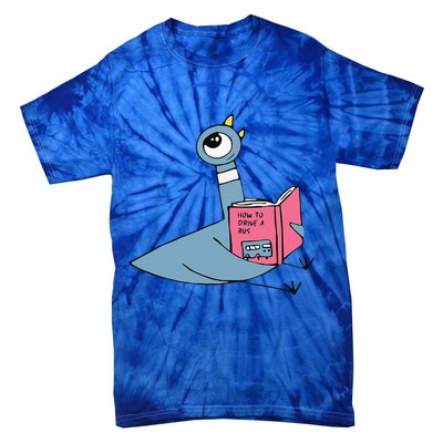 Driven To Read Pigeon Library Reading Books Reader Tie-Dye T-Shirt