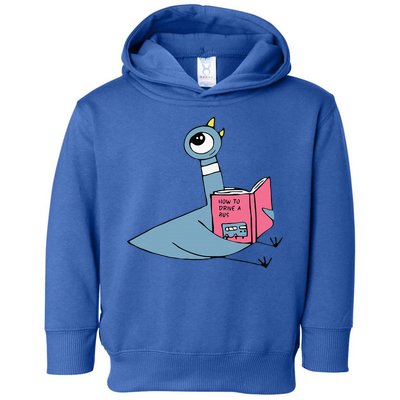 Driven To Read Pigeon Library Reading Books Reader Toddler Hoodie