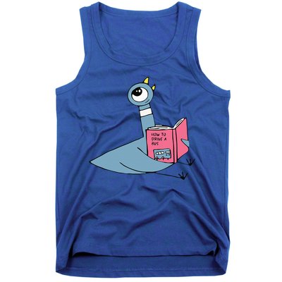 Driven To Read Pigeon Library Reading Books Reader Tank Top