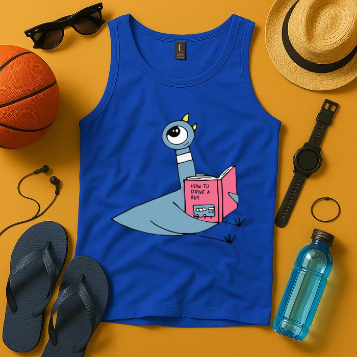 Driven To Read Pigeon Library Reading Books Reader Tank Top