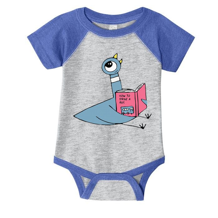 Driven To Read Pigeon Library Reading Books Reader Infant Baby Jersey Bodysuit