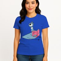 Driven To Read Pigeon Library Reading Books Reader Womens T-Shirt