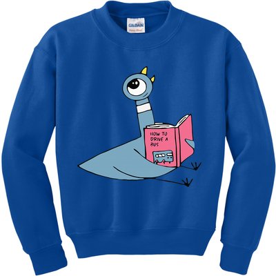 Driven To Read Pigeon Library Reading Books Reader Kids Sweatshirt