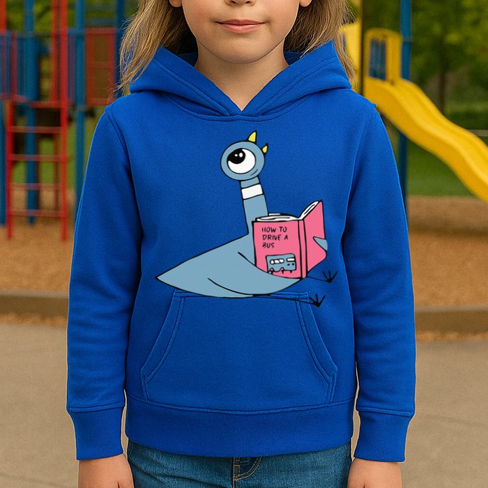 Driven To Read Pigeon Library Reading Books Reader Kids Hoodie
