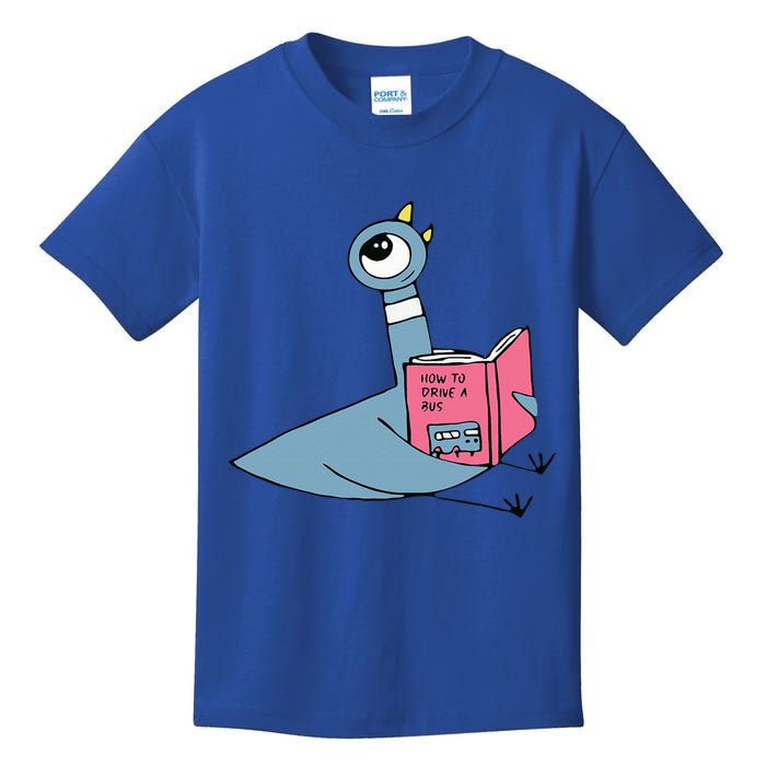 Driven To Read Pigeon Library Reading Books Reader Kids T-Shirt