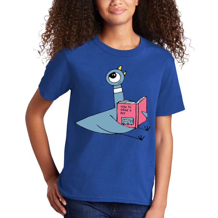 Driven To Read Pigeon Library Reading Books Reader Kids T-Shirt