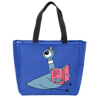 Driven To Read Pigeon Library Reading Books Reader Zip Tote Bag