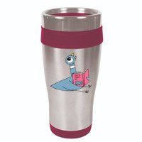 Driven To Read Pigeon Library Reading Books Reader 16oz Travel Tumbler