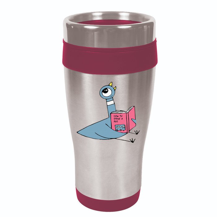Driven To Read Pigeon Library Reading Books Reader 16oz Travel Tumbler