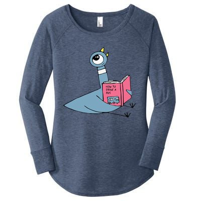 Driven To Read Pigeon Library Reading Books Reader Women's Perfect Tri Tunic Long Sleeve Shirt