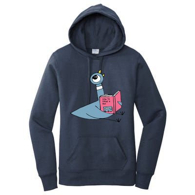 Driven To Read Pigeon Library Reading Books Reader Women's Pullover Hoodie