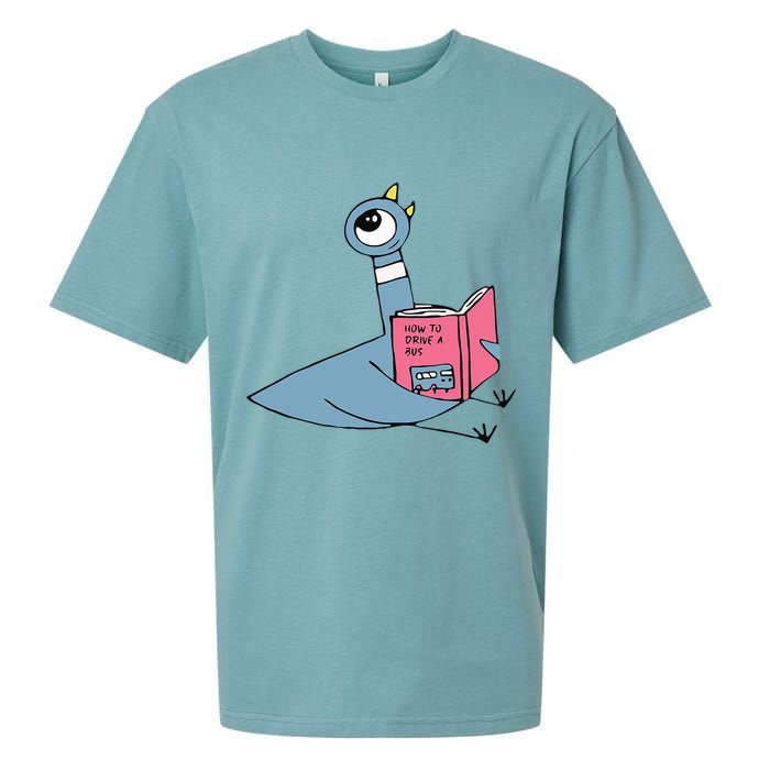 Driven To Read Pigeon Library Reading Books Reader Sueded Cloud Jersey T-Shirt
