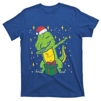 Dabbing T Rex Dinosaur Xmas Toddler Boys Christmas Dino Cute Gift T-Shirt