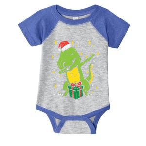 Dabbing T Rex Dinosaur Xmas Toddler Boys Christmas Dino Cute Gift Infant Baby Jersey Bodysuit