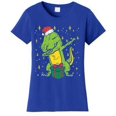 Dabbing T Rex Dinosaur Xmas Toddler Boys Christmas Dino Cute Gift Women's T-Shirt